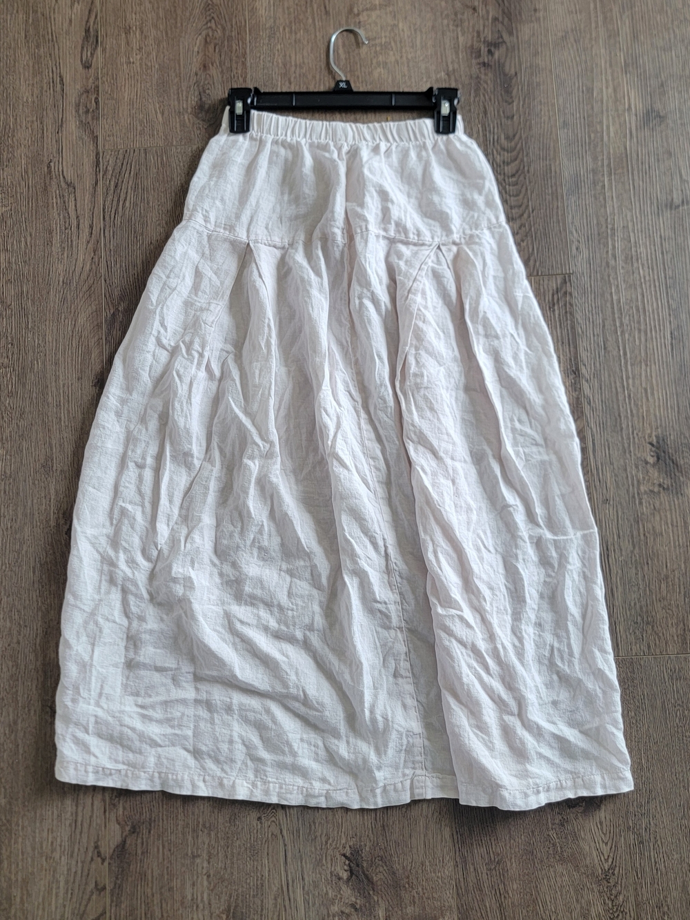 CP Shades White Tiered Midi Skirt